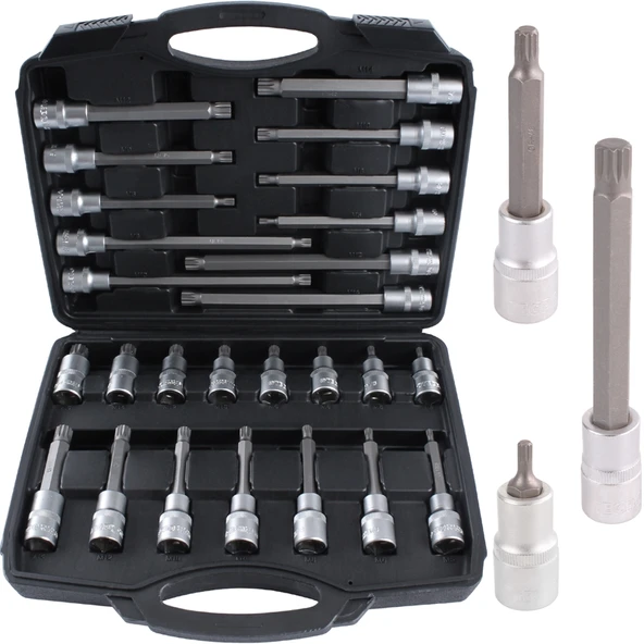 BRIO Lokma Set Torx (Tork) 1/2 32 Parça T20-T70 Kısa - Orta - Uzun ürün görseli