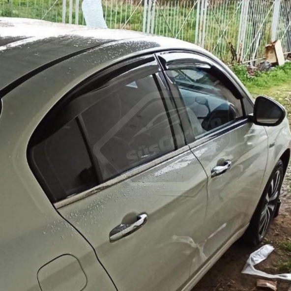 Fiat Egea Hb-Sedan 2015 Sonrası Mugen Cam Rüzgarlığı Seti 4lü İthal - 2