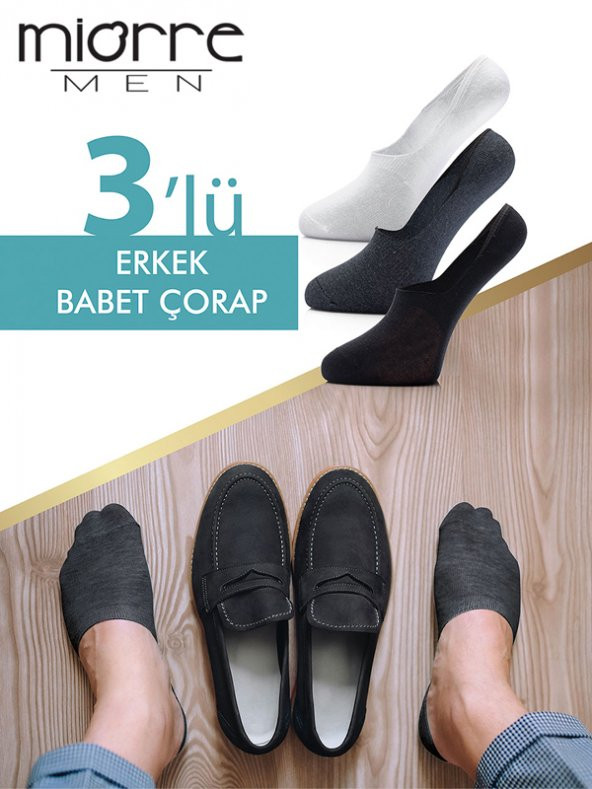 3Lü Erkek Babet Çorabı - 2