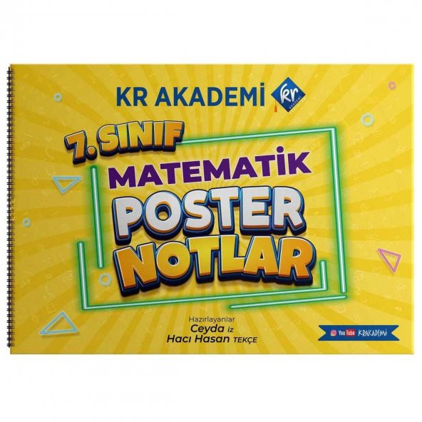 7. Sınıf Matematik Poster Notlar KR Akademi