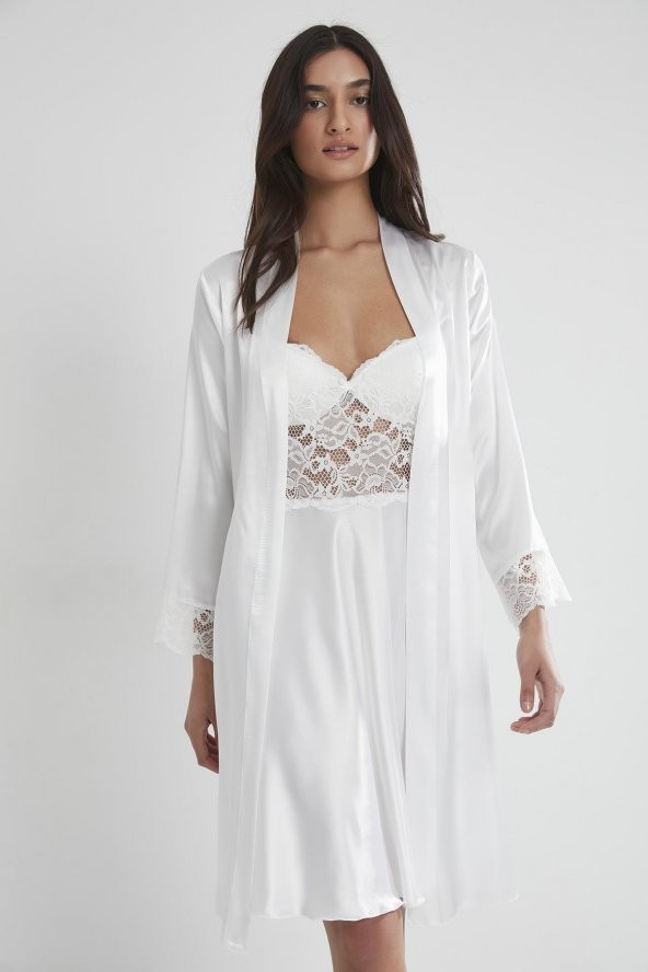 GECELİK & / NIGHTY & ROBE SABAHLIK SET TAKIM ürün görseli