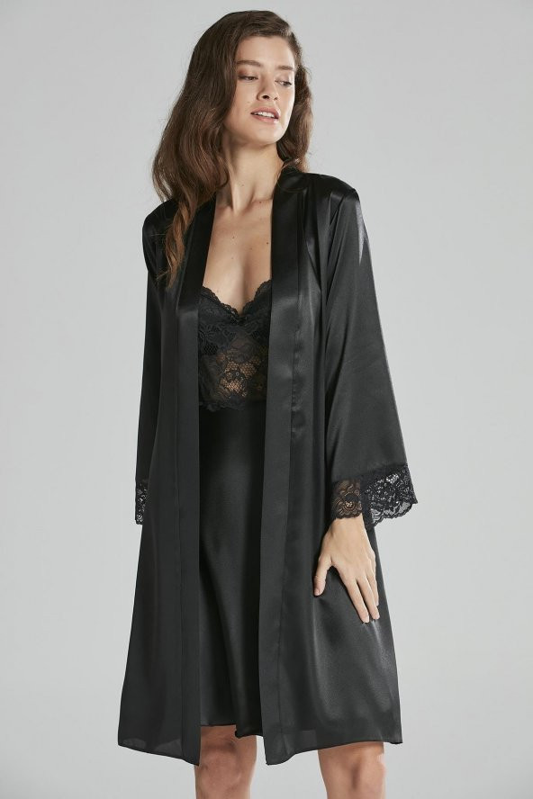 GECELİK & / NIGHTY & ROBE SABAHLIK SET TAKIM - Resim 12