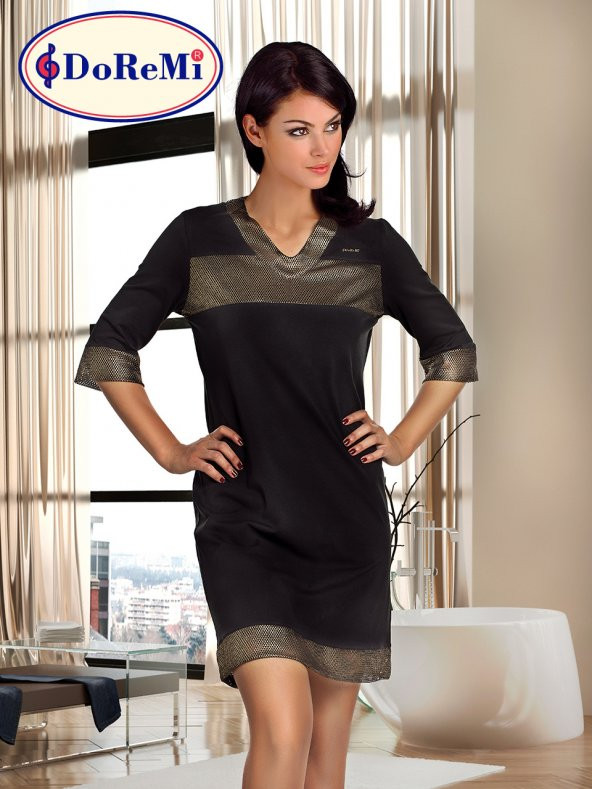 Black Gold Bayan Penye Gecelik - Resim 2