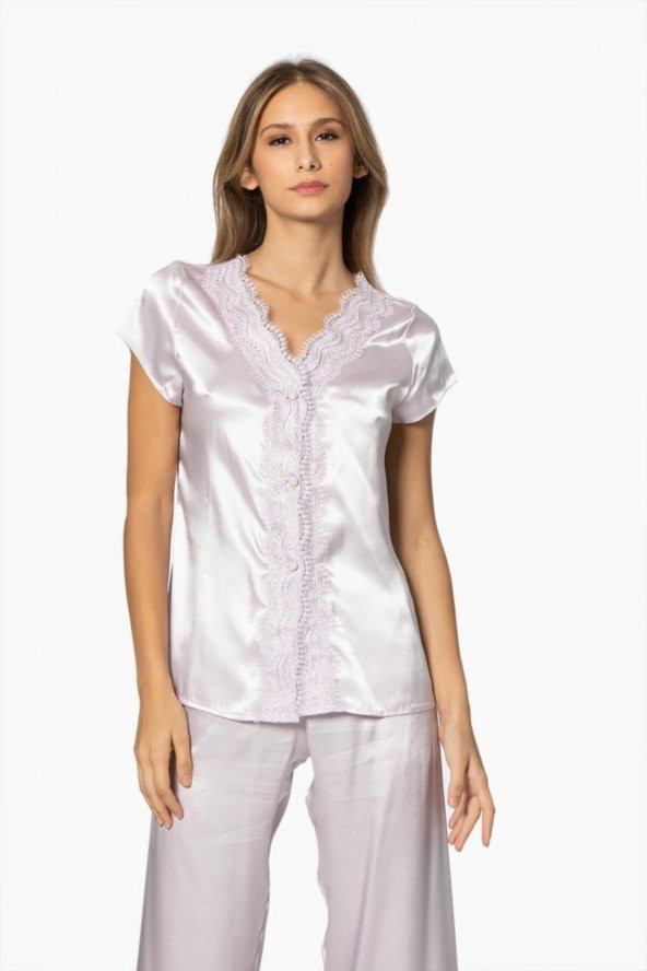 pierre cardin 6lı Saten Gecelik - Sabahlık Takımı - Resim 4