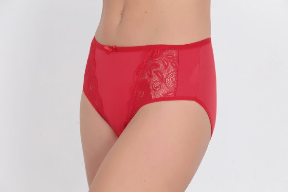 Dantel Detaylı Günlük Kadın Külot Kırmızı ürün görseli