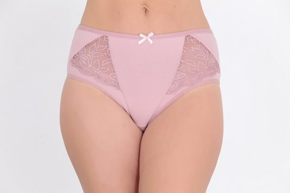 Dantel Detaylı Günlük Kadın Külot Gül Kurusu - Resim 2