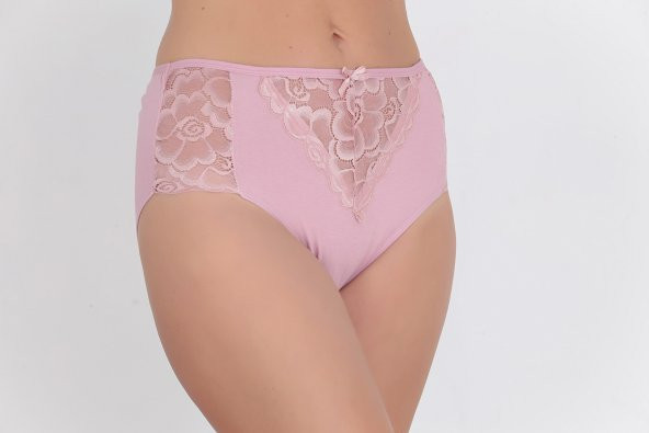 Dantel Detaylı Günlük Kadın Külot Gül Kurusu ürün görseli