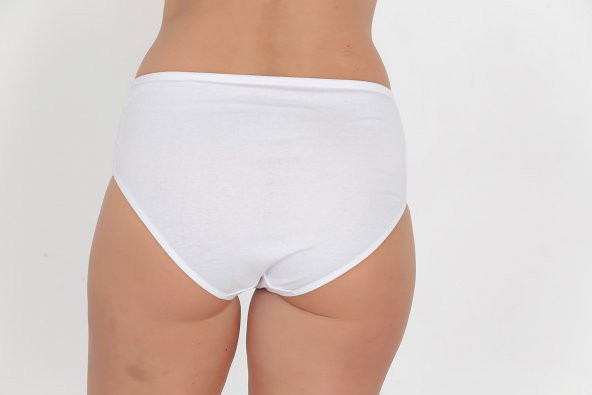 Dantel Detaylı Günlük Kadın Külot Beyaz - Resim 3