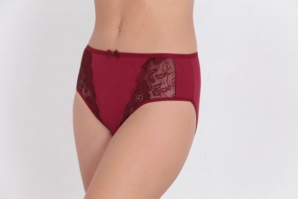Dantel Detaylı Günlük Kadın Külot Bordo ürün görseli