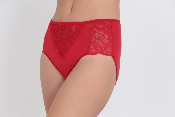 Dantel Detaylı Günlük Kadın Külot Kırmızı ürün görseli