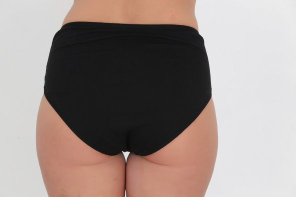 Dantel Detaylı Günlük Kadın Külot Siyah - Resim 3