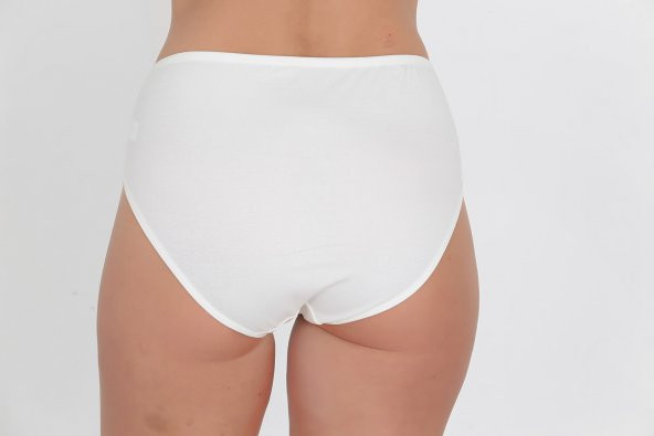 Dantel Detaylı Günlük Kadın Külot Ekru - Resim 3