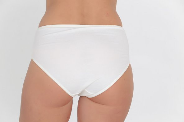 Dantel Detaylı Günlük Kadın Külot Ekru - Resim 3