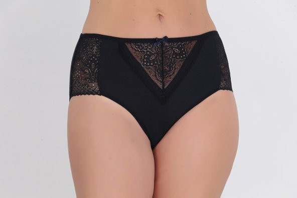 Dantel Detaylı Günlük Kadın Külot Lacivert - Resim 2