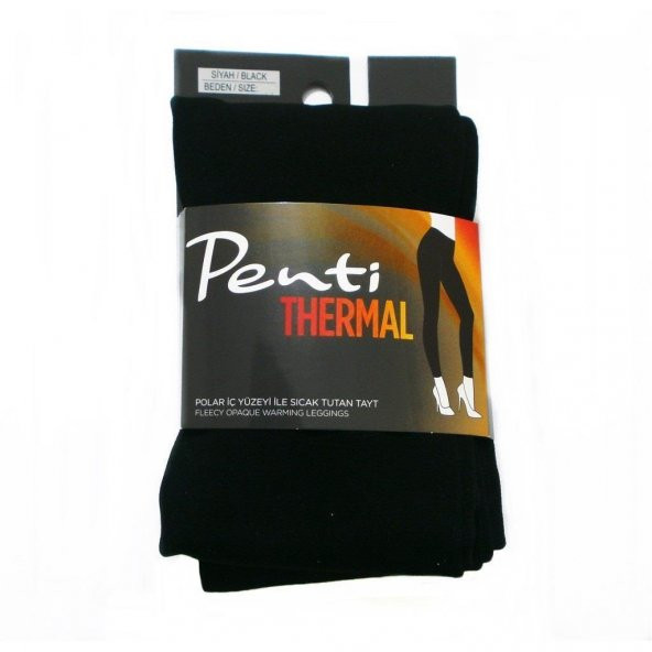 Penti Tayt Thermal 150 Den Siyah No.4 XL