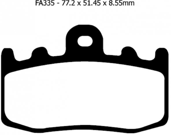 Ebc Fa335Hh 2004-2008 BMW K 1200 GT Uyumlu Ön Fren Balatası Sinterli Balata - 3