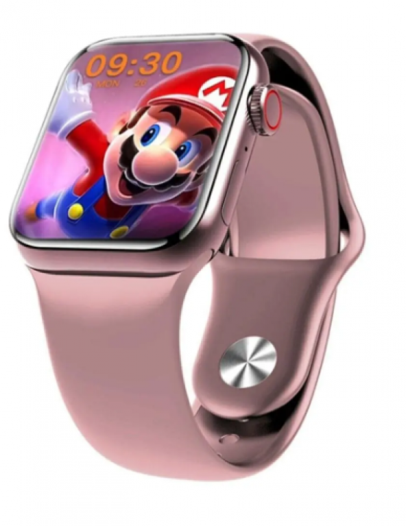 M26 Plus Smart Watch Pembe Renk Akıllı Saat Wireless Charging - 2