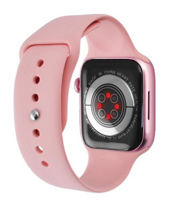 M26 Plus Smart Watch Pembe Renk Akıllı Saat Wireless Charging - 3