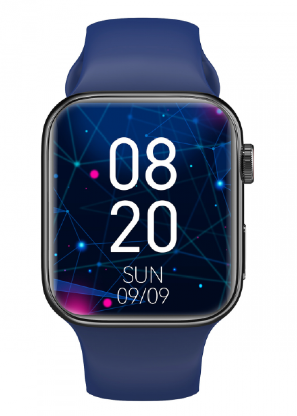Seri 8 EW01 Yüksek Kalite 1.92 inç Çift Düğmeli Lacivert Renk Akıllı Saat - Resim 3