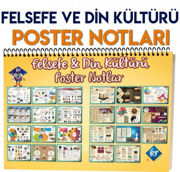 Felsefe ve Din Kültürü Poster Notlar KR Akademi Yayınları