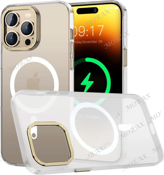 Apple iPhone 14 Pro için Magsafe ile uyumlu Kılıf Mat Kadifemsi Special Edition PC Kapak - 3