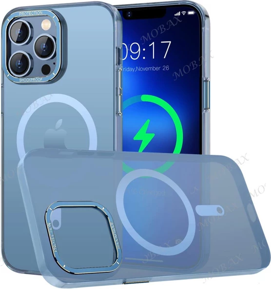 Apple iPhone 14 Pro için Magsafe ile uyumlu Kılıf Mat Kadifemsi Special Edition PC Kapak - 6