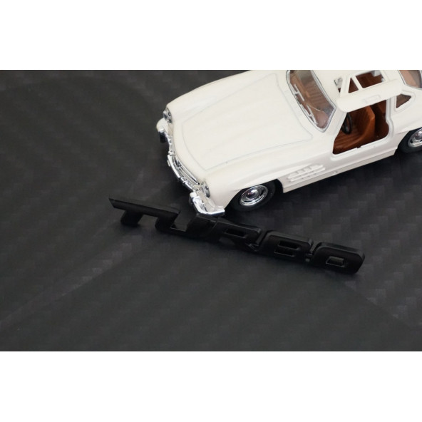 Opel Turbo Bagaj Siyah Metal 3M 3D Bagaj Yazı Logo K - 3