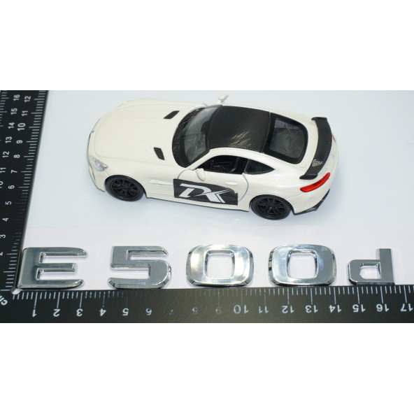 DK Tuning E500d Bagaj Krom ABS 3M 3D Yazı Logo Benz İle Uyumlu - 4