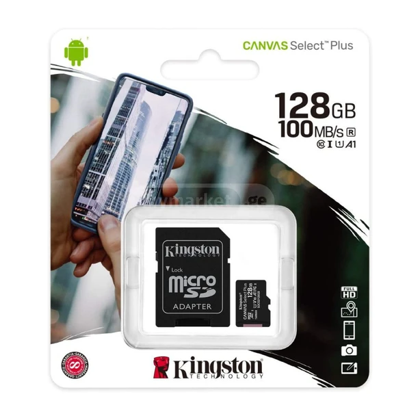KİNGSTON 128 GB 100 MB/S MİCROSD HAFIZA KARTI