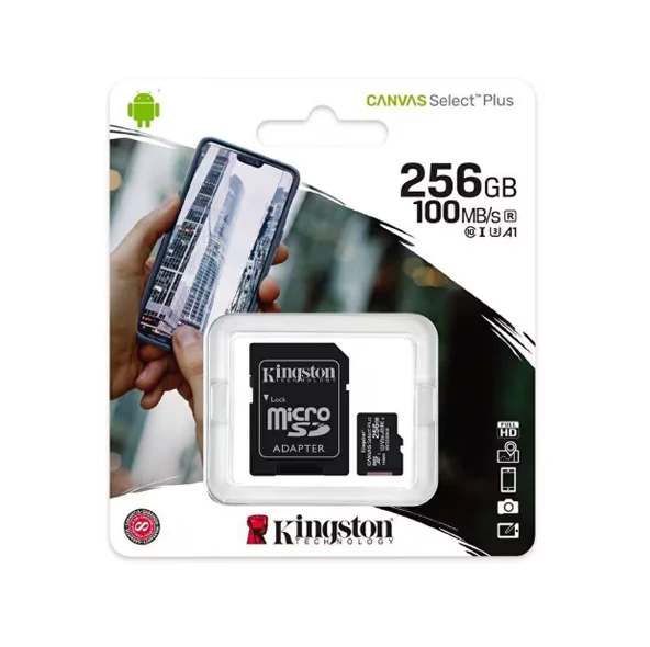 KİNGSTON 256 GB 100 MB/S MİCROSD HAFIZA KARTI