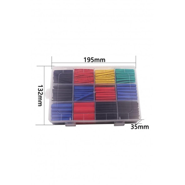750'LI Kutulu Heat Shrink Makaron Daralan Kablo Tamir Seti A24 - 3
