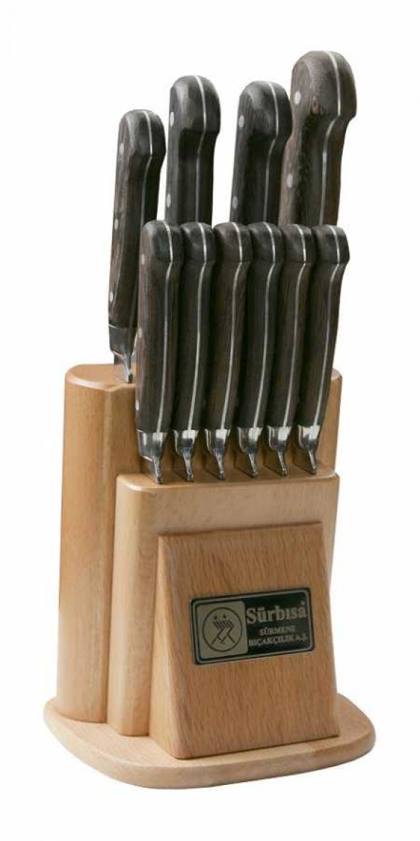 Sürbısa 61500YM - Sürmene Yöresel Mutfak Bıçağı Seti - 10 lu Set - 4