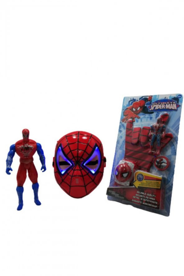 Disk Atan Eldıven Isıklı Maske Isıklı Set