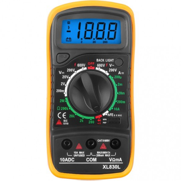 Multimetre Dijital Ölçü Aleti Akım Voltaj Ölçer Avometre A51 - 3