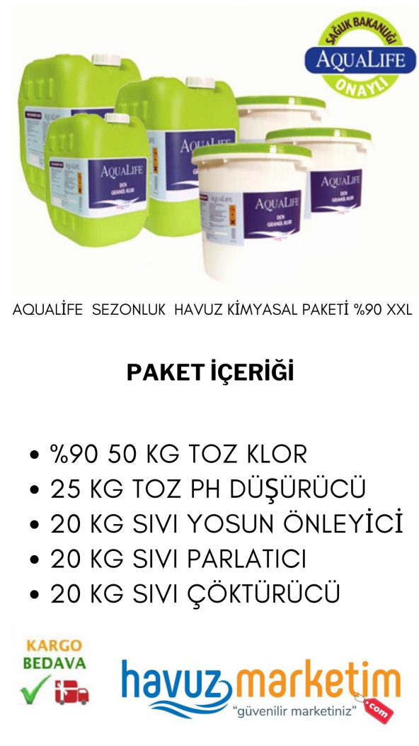 90lık Havuz Kimyasal Paketi XXL