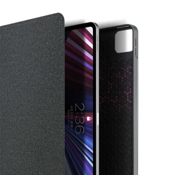 Apple iPad Air 12.9 İnç 2022 (6.Nesil) Uyumlu Fuchsia Mag Touch Bluetooth Klavyeli Standlı Mıknatıslı Tablet Kılıfı - 5