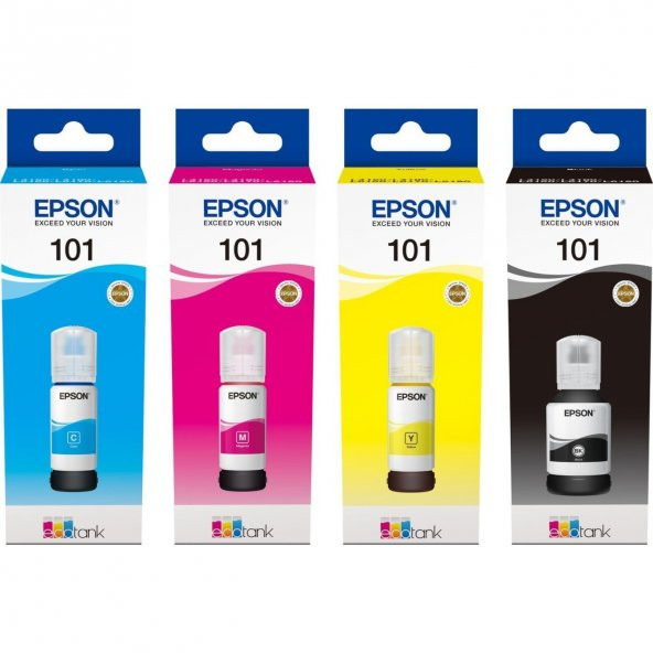 Epson 101 Serisi 4lü Mürekkep Seti