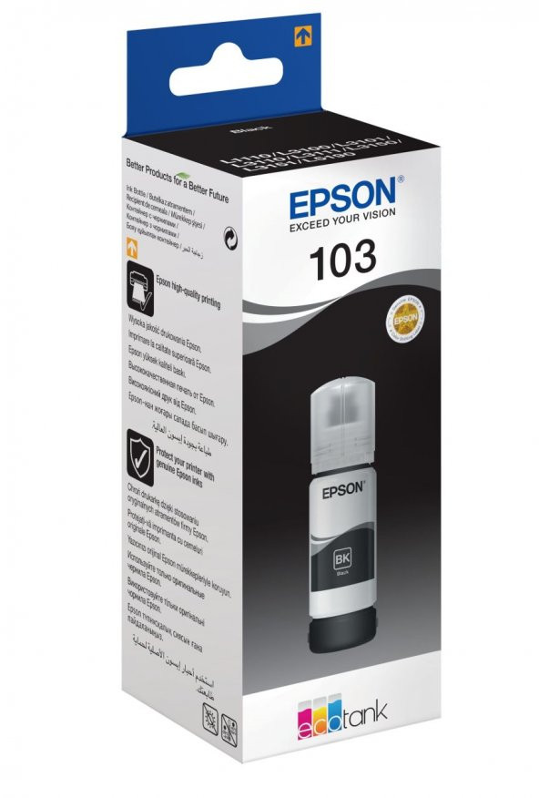 Epson 103 Siyah Mürekkep