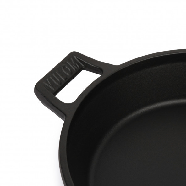 VULOM LOTUS Demir Döküm Tava 26 cm Çift Kulp Mat Siyah - 2