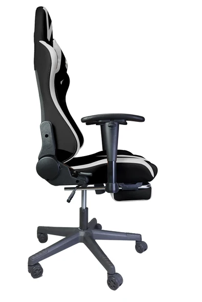 TWISTED MINDS TM8250-NW COMFORT E-SPOR OYUNCU KOLTUĞU - SİYAH  BEYAZ - 3