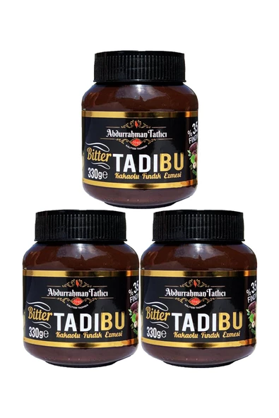 Tadıbu BİTTER Kakaolu Fındık Ezmesi 330 GR x 3 Adet ürün görseli