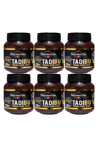 Tadıbu BİTTER Kakaolu Fındık Ezmesi 330 GR x 6 Adet ürün görseli