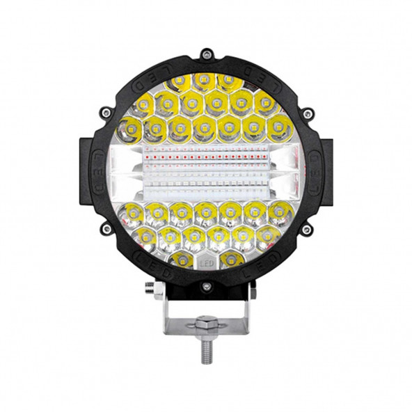 3 Modlu 3 Renk Kombo 51W Siyah Yuvarlak Off Road 12/24V Çalışma Tekne Lambası AA137 - 2