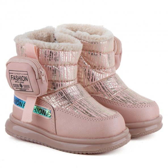 Vojo 9080 Kürklü Anatomik Fermuarlı Cepli Kız Çocuk Botu - 2