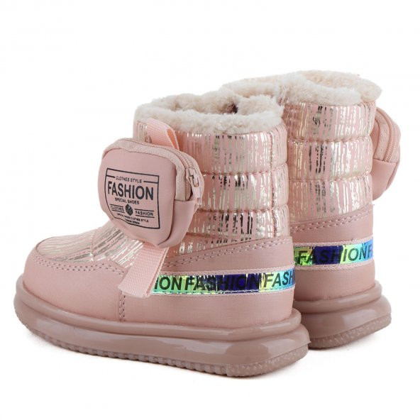 Vojo 9080 Kürklü Anatomik Fermuarlı Cepli Kız Çocuk Botu - 4