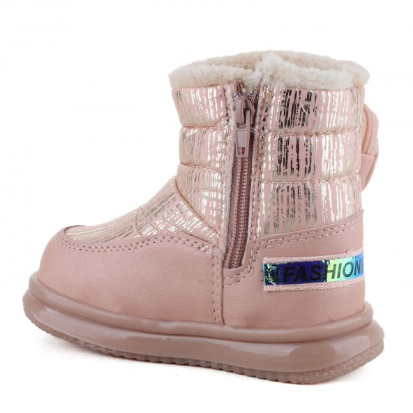 Vojo 9080 Kürklü Anatomik Fermuarlı Cepli Kız Çocuk Botu - 6