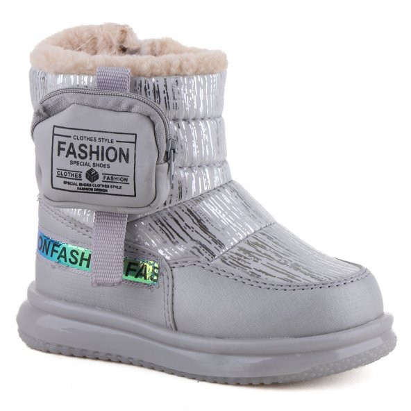 Vojo 9080 Kürklü Anatomik Fermuarlı Cepli Kız Çocuk Botu - 11