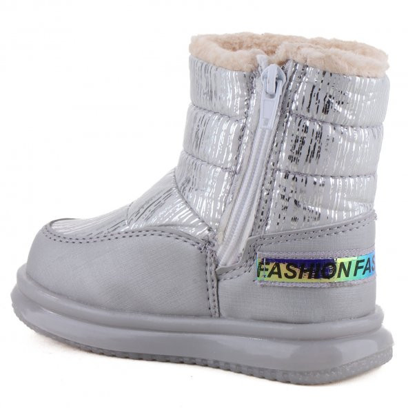 Vojo 9080 Kürklü Anatomik Fermuarlı Cepli Kız Çocuk Botu - 12