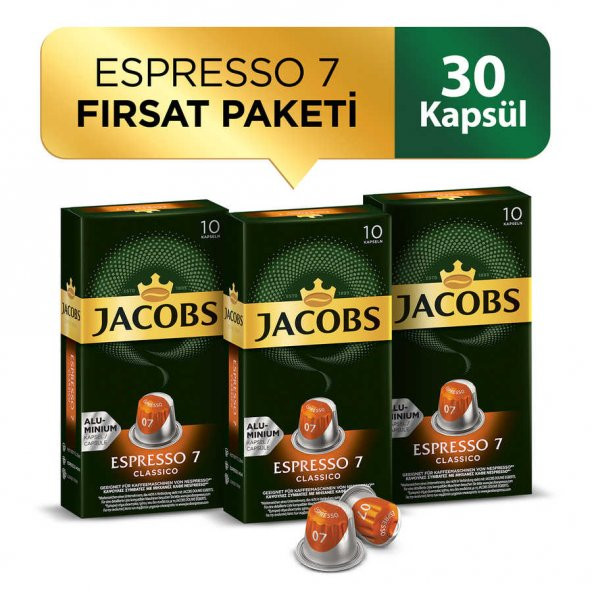 Jacobs Espresso 7 Classico Kapsül Kahve 30 Kapsül