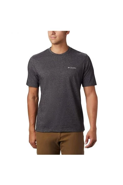 Columbia Csc M Basic Sm Logo Brushed Ss Tee Erkek Kısa Kollu Tişört Gri CS0282-012
